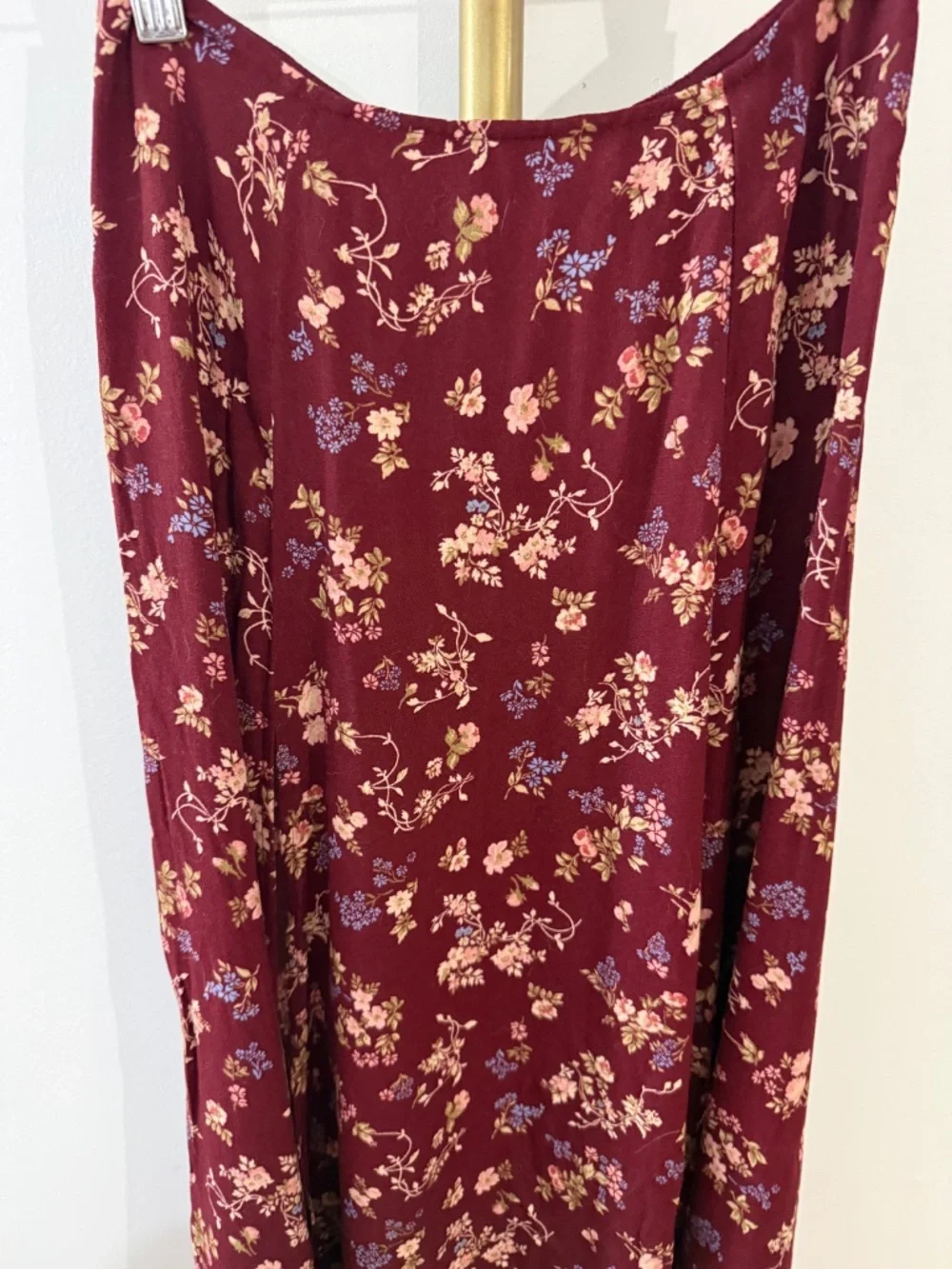 reformation midi floral skirt